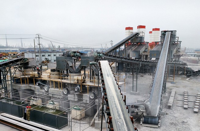 浙江舟山凝灰?guī)r砂石料生產線