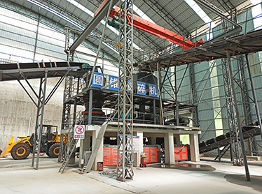 安徽績溪時(shí)產(chǎn)500噸碎石制砂生產(chǎn)線